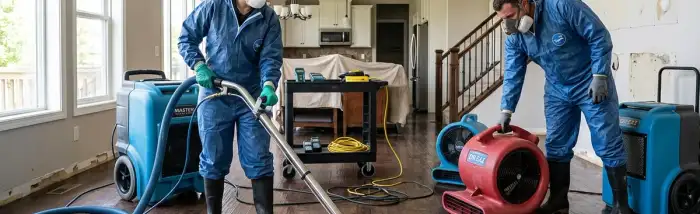 Water damage restoration team in Port Charlotte, FL providing fast emergency cleanup and repair